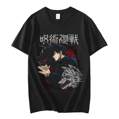 T-Shirt Jujutsu Kaisen : Megumi Mains
