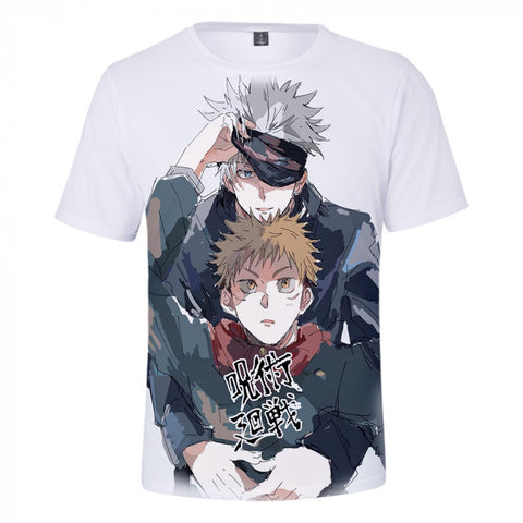 T-Shirt Jujutsu Kaisen Yuji et Gojo Satoru