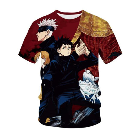 T-Shirt Jujutsu Kaisen Combat doré d'Exorcistes