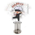 Figurine sur ressort Jujutsu Kaisen  Gojo Satoru Happy