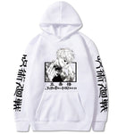 Sweat Jujutsu Kaisen Gojo Satoru Exorciste blanc 100% coton