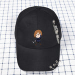 Casquette noir coton manga Jujutsu Kaisen Nobara Chibi