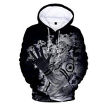 Sweat Jujutsu Kaisen <br> Sukuna Fléau Noir et Blanc