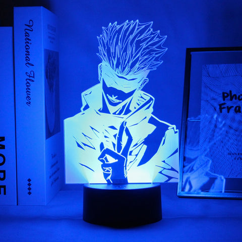 Lampe 3D Jujutsu Kaisen Gojo yeux bandé