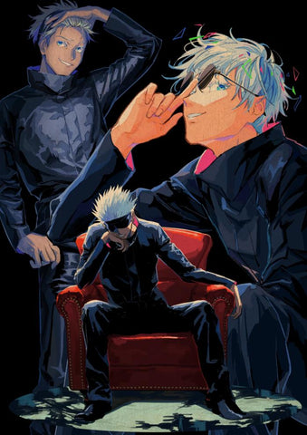 Poster Jujutsu Kaisen Multi personnalités de Gojo