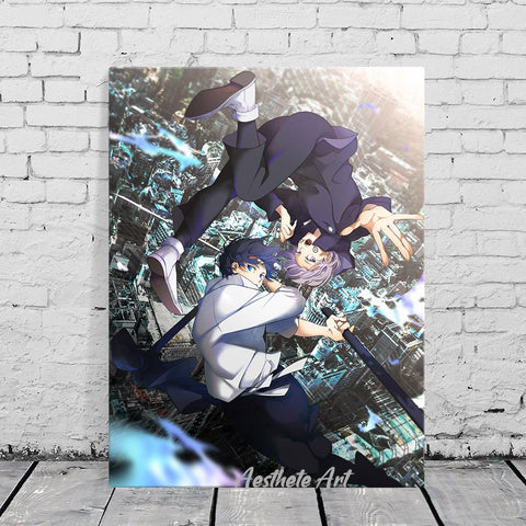 Poster Jujutsu Kaisen Inumaki Toge et Okkotsu Yuta