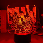 Lampe 3D  Jujutsu Kaisen Les Méduses Yuji rouge