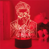 Lampe 3D  Jujutsu Kaisen Kento Nanami rouge