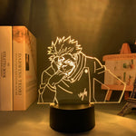 Lampe 3D  Jujutsu Kaisen Yuji Itadori front Sukuna orange