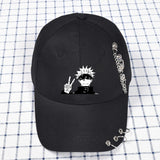 Casquette noir coton Jujutsu Kaisen Gojo Satoru V 