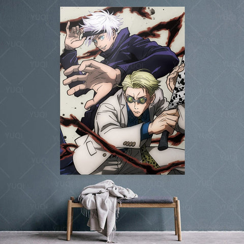 Poster Jujutsu Kaisen Professeurs Kento X Gojo