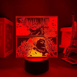 Lampe 3D  Jujutsu Kaisen Gojo VS Aoi Todo rouge