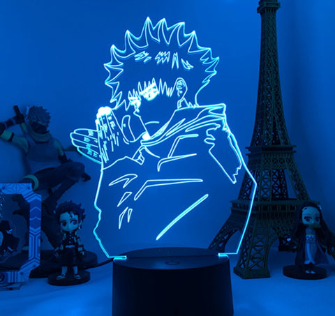 Lampe 3D  Jujutsu Kaisen Megumi et ses familiers