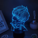 Lampe 3D  Jujutsu Kaisen Toge socle noir bleu