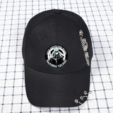 Casquette noir 100 % coton Jujutsu Kaisen Gojo Satoru Cercle