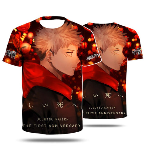 T-shirt Jujutsu Kaisen Yuji Itadori Anniversaire