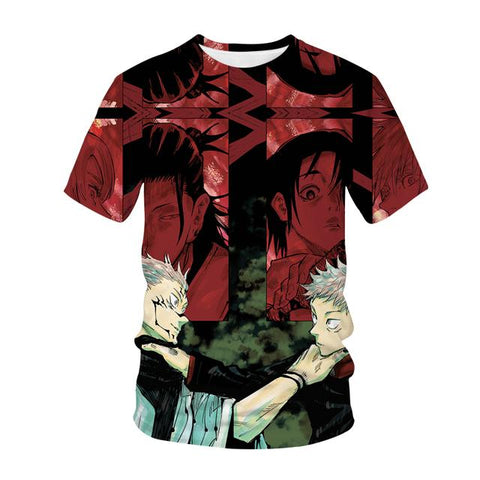 T-Shirt Jujutsu Kaisen Dualité entre Bien et Mal