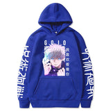 Sweat Jujutsu Kaisen Gojo Satoru Collector bleu marine