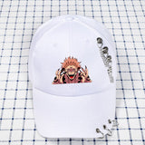 Casquette blanche anime Jujutsu Kaisen Roi des Fléaux