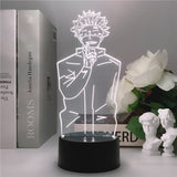 Lampe 3D  Jujutsu Kaisen Gojo debout blanc