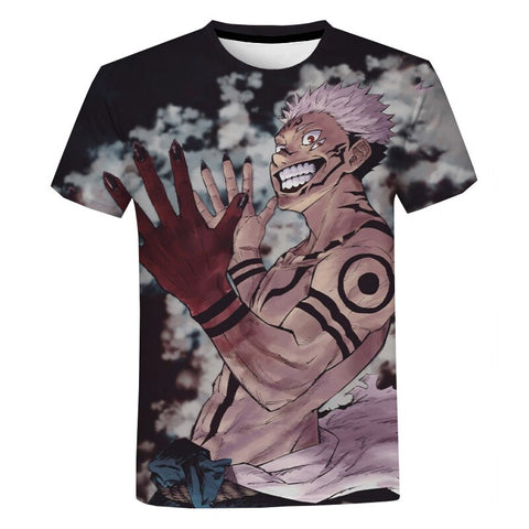 T-shirt Jujutsu Kaisen Sukuna Tattoo