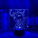 Lampe 3D  Jujutsu Kaisen Yuji Itadori bleu