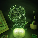 Lampe 3D  Jujutsu Kaisen Toge vert socle blanc