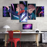 Toile de tableau Jujutsu Kaisen Yuji Itadori et Sukuna La Boutique décoration