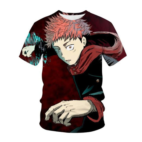 T-Shirt Jujutsu Kaisen Yuji Hésitation