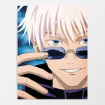 Poster Jujutsu Kaisen Gojo Satoru Lunettes