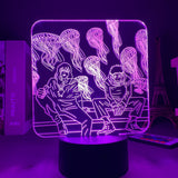 Lampe 3D  Jujutsu Kaisen Les Méduses Yuji violet