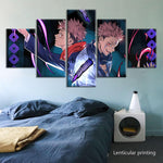 Toile de tableau Jujutsu Kaisen  Yuji Itadori et Sukuna Decoration chambre adolescent