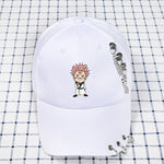 Casquette blanche coton Jujutsu Kaisen Sukuna mignon