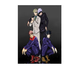 Poster Jujutsu Kaisen <br> Ecole Jujutsu Kento Nanami Satoru Gojo