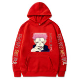 Sweat Jujutsu Kaisen Sukuna Fléau Classe S rouge 100 % coton