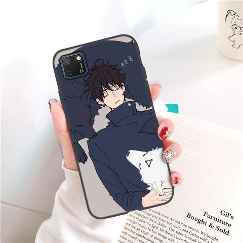 Coque Huawei Jujutsu Kaisen Megumi et ses Chiens de Jade