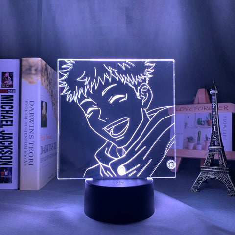 Lampe 3D  Jujutsu Kaisen Yuji Itadori blanc