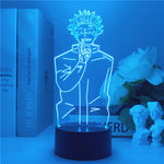 Lampe 3D  Jujutsu Kaisen Gojo debout bleu