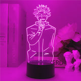 Lampe 3D  Jujutsu Kaisen Gojo debout rose