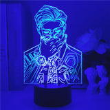 Lampe 3D  Jujutsu Kaisen Kento Nanami bleu