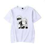 T-shirt Jujutsu Kaisen Gojo Satoru et Yuji Itadori blanc