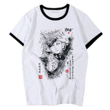 T-shirt Jujutsu Kaisen anime japonais Gojo Satoru Calligraphie