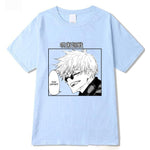 T-Shirt Jujutsu Kaisen Satoru Lunettes Bleu