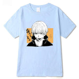 Tee-Shirt manga Jujutsu Kaisen  bleu Toge Incantation