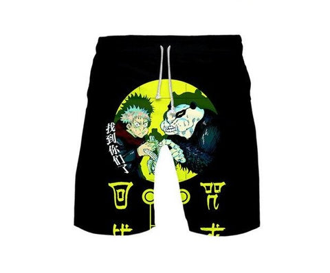 Short de bain Homme Jujutsu Kaisen  Yuji et le Panda