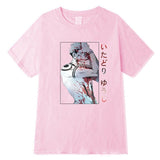 T-shirt Jujutsu Kaisen Sukuna Sanguinaire rose haute qualité 