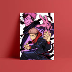 Poster Jujutsu Kaisen Yuji et Sukuna 