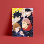 Poster Jujutsu Kaisen Exorcistes de Première année Sans décor