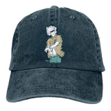 Casquette Jujutsu Kaisen Vintage Satoru Gojo Bleue Marine