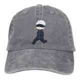 Casquette manga Jujutsu Kaisen Gojo Chibi gris